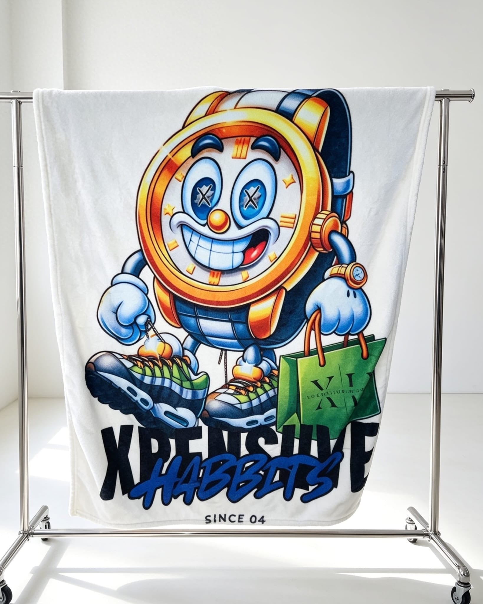 Xpensiive habbits MR X face blanket