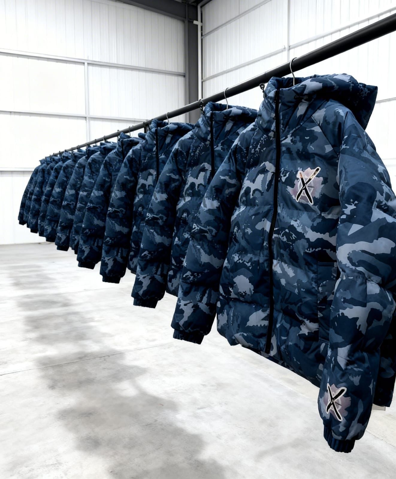 Xpensiive habbits xlogo  Ice blue Puffer  coat