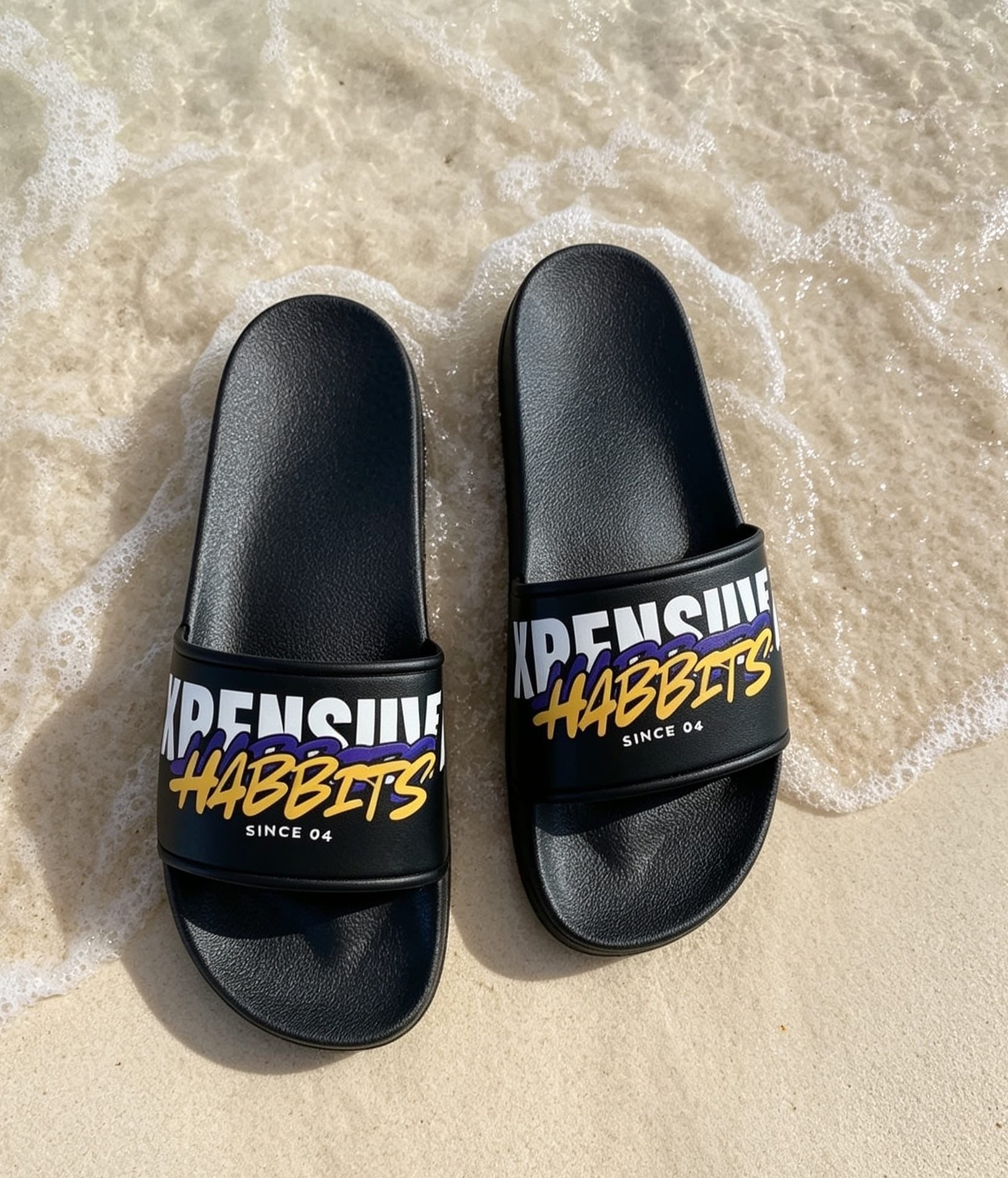Xpensiive habbits barbados style signiture slides