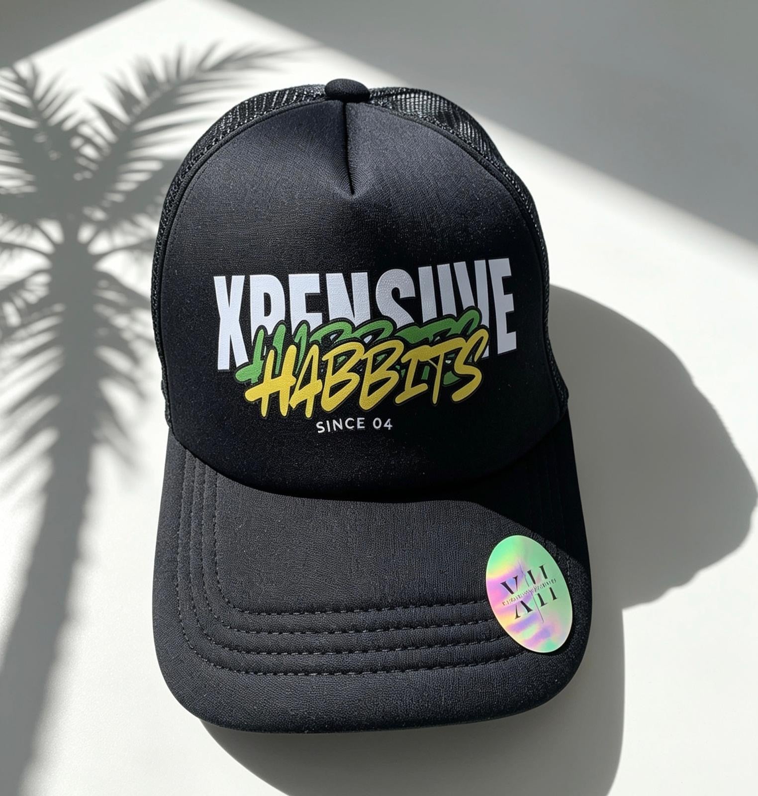 Xpensiive Habbits double Habbits Jamaica style trucker cap