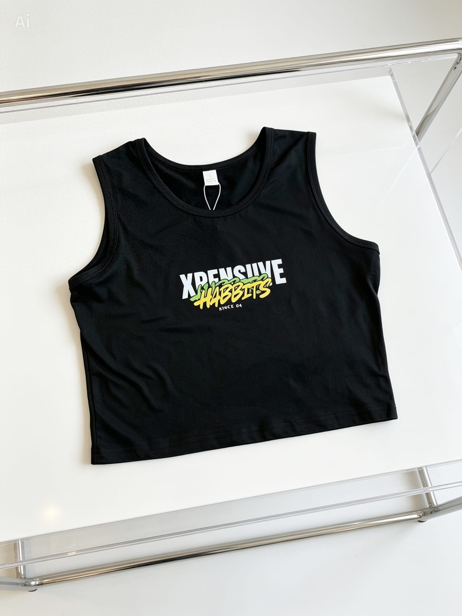 Xpensiive Habbits jamacia style Crop vest top