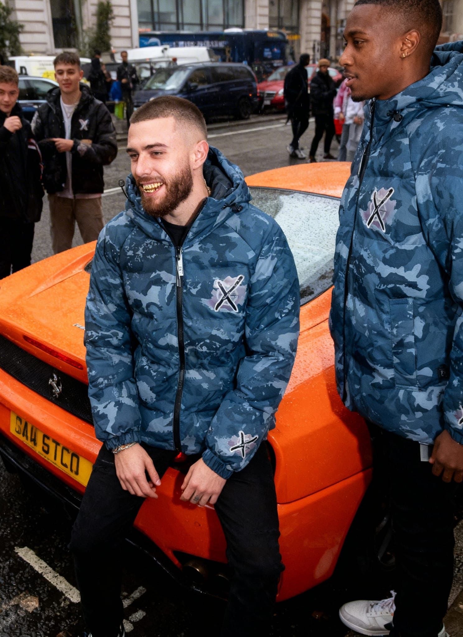 Xpensiive habbits xlogo  Ice blue Puffer  coat