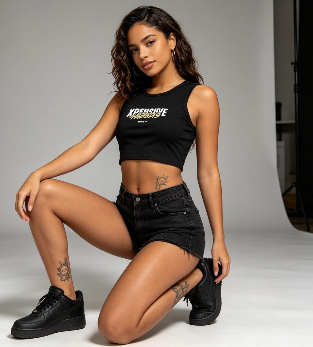 Xpensiive Habbits signiture Womens crop top